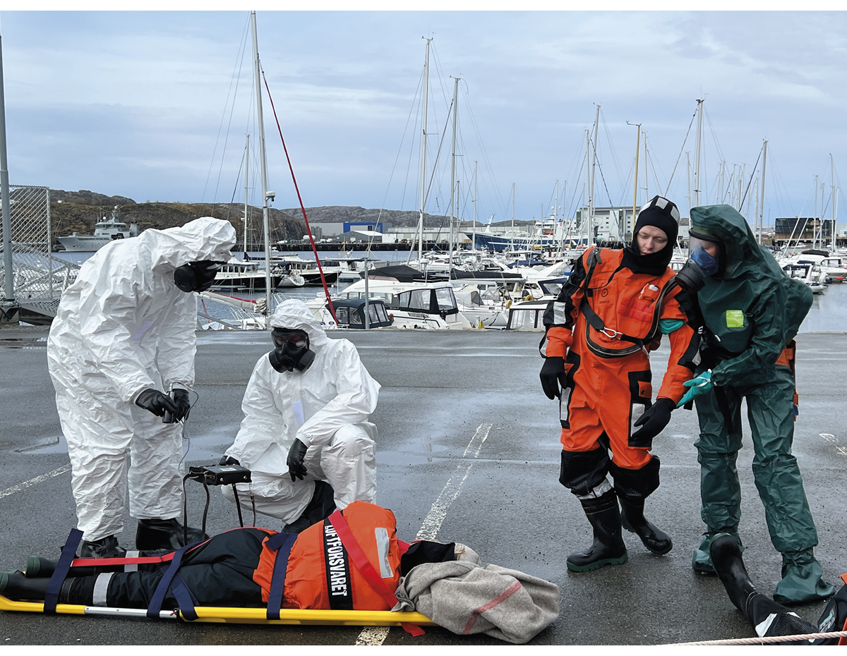 Figure 4.11 In May 2023, Norway’s first full-scale nuclear emergency preparedness exercise, Arctic RHEIN, was conducted.