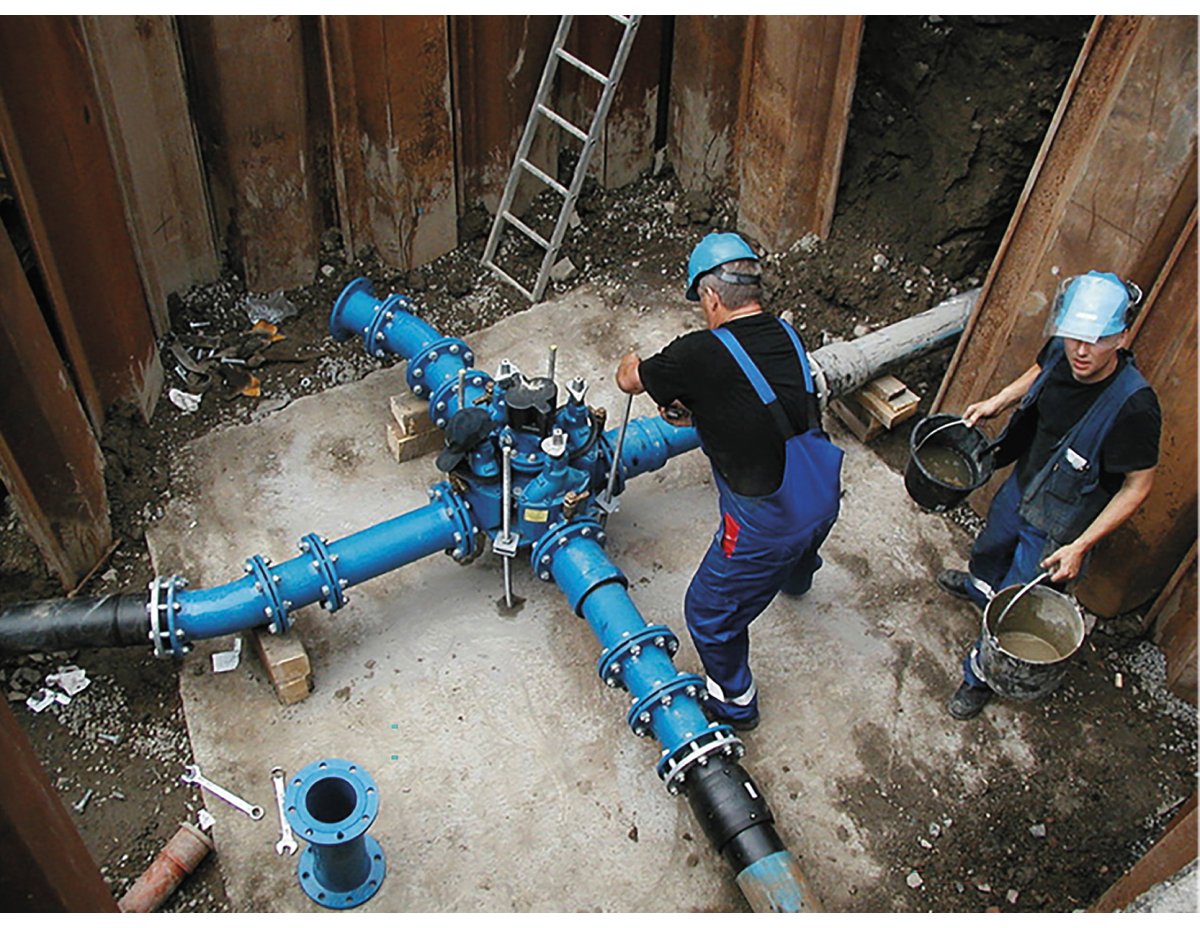 Figure 4.9 Renewal and maintenance of the water supply network is important for safe drinking water.