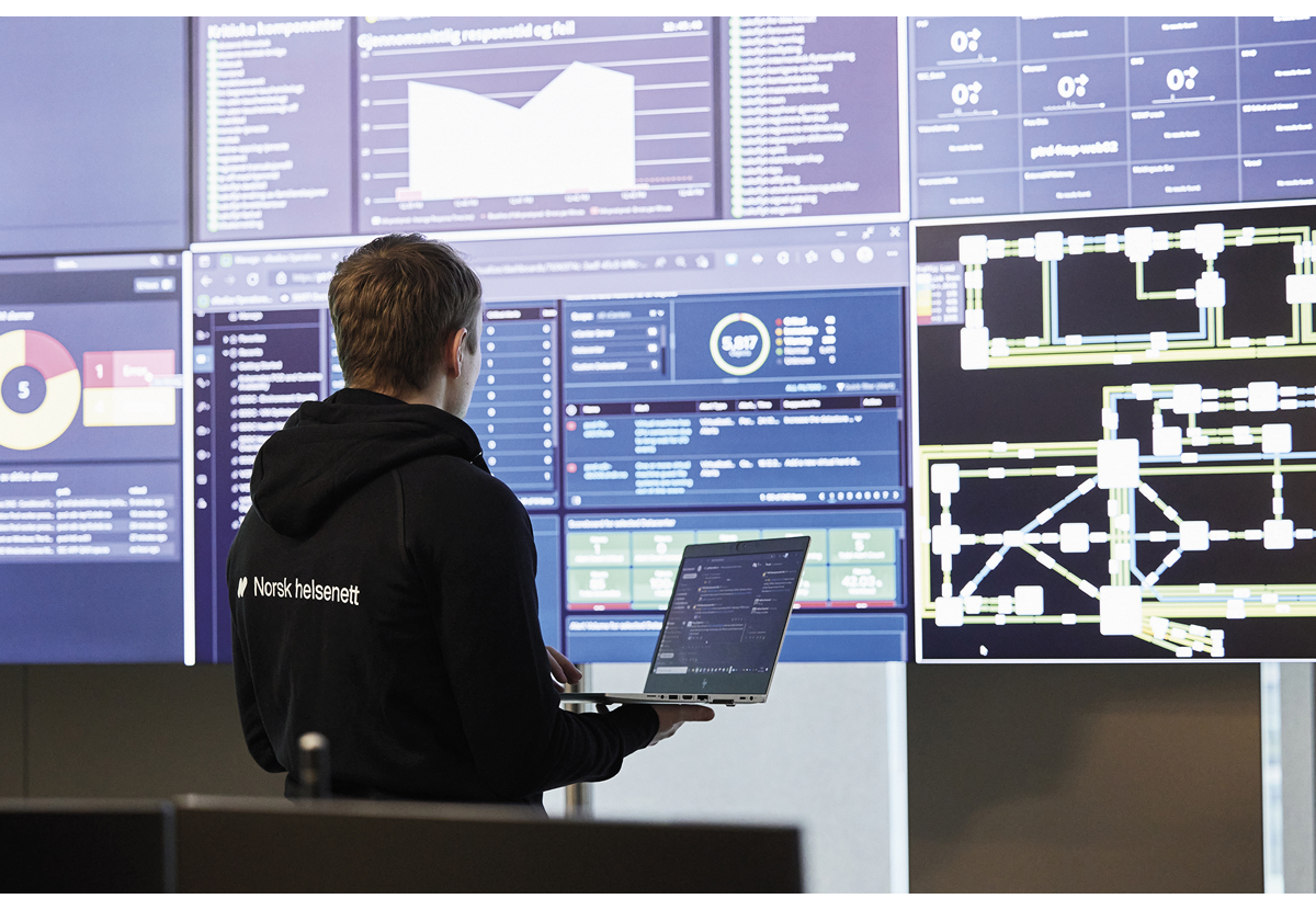 Figur 4.3 Norsk helsenett SF overvåker trafikk og hendelser i helsenettet.