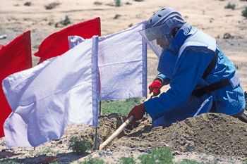 Figure 3.1 Demining operations in Afghanistan