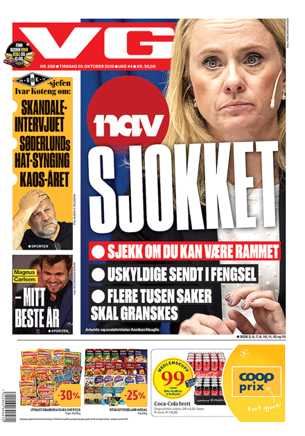 Figur 4.1 Faksimile VG 29. oktober 2019