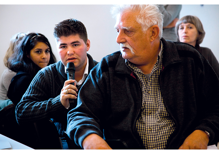 Figur 2.11 Kai-Samuel Vigardt og Wilhelm Holm på Falstadseminaret 2009.