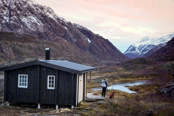 Åpen hytte i Saltfjellet - Svartisen nasjonalpark.