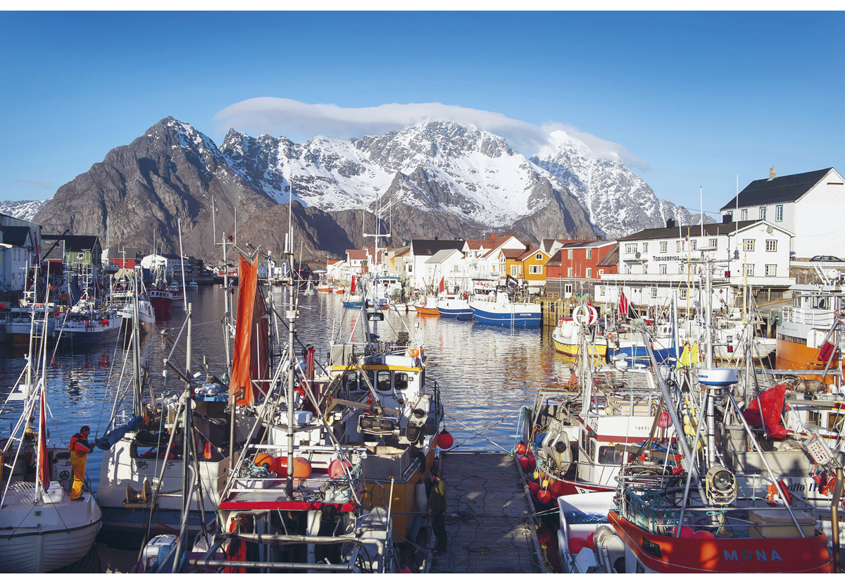 Figur 5.14 Det har vore ein betydeleg produktivitetsvekst i fiskeria, og fangst per fiskar har auka frå under 10 tonn per fiskar i 1945 til over 220 tonn i 2021