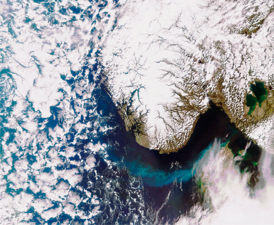Figur 5.2 Plankton nærmer seg Skandinavia