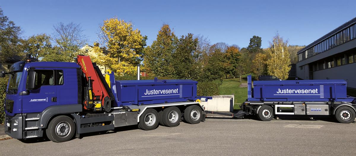 Tungvektbil Justervesenet.