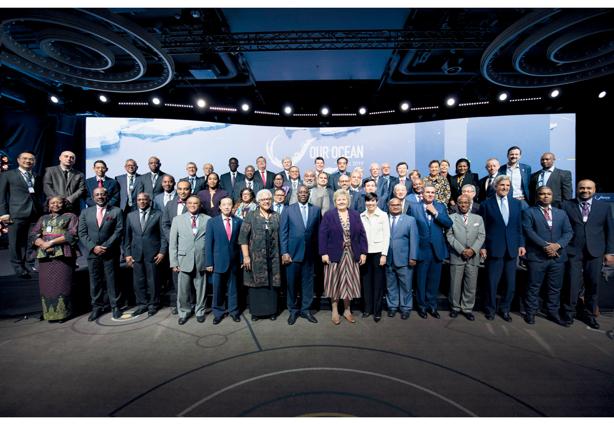 Figure 8.1 High-level participants at the 2019 Our Ocean conference.
