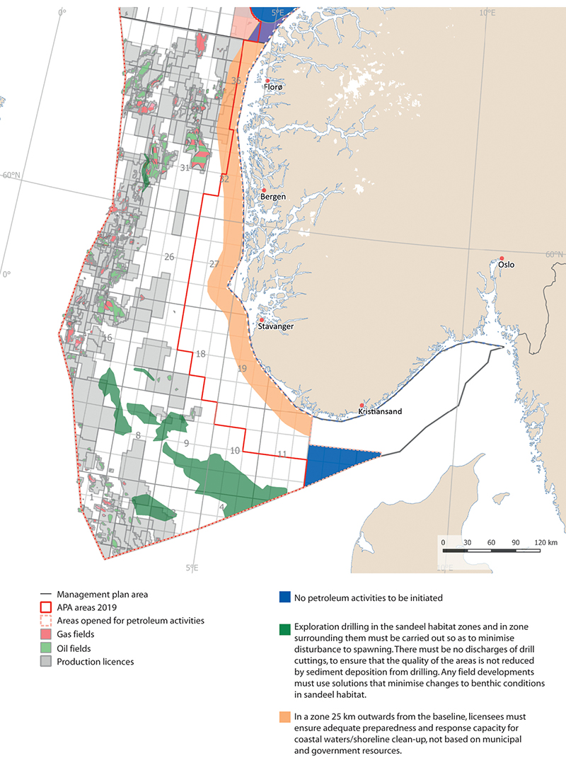 Figure 9.3 Framework for petroleum activities in the North Sea and Skagerrak.