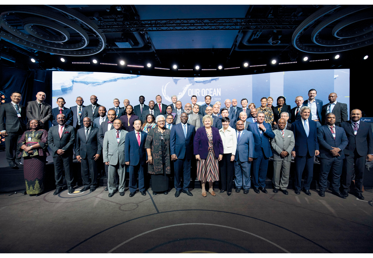 Figur 8.1 Høynivådeltakere på Our Ocean-konferansen 2019.