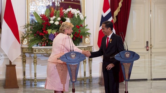 Solberg og Jokowi