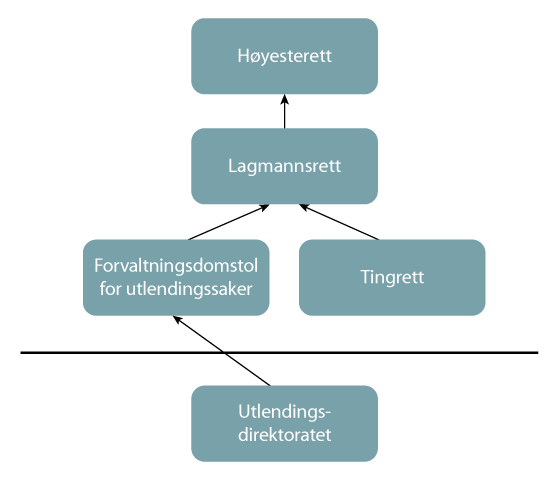 Figur 32.3 Lagmannsrett som ankeinstans