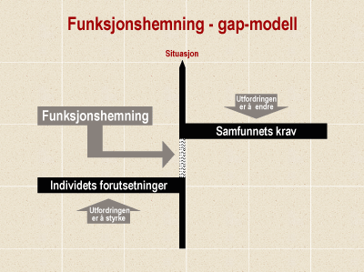 Figur 1.1 Illustrasjon av begrepet funksjonshemning