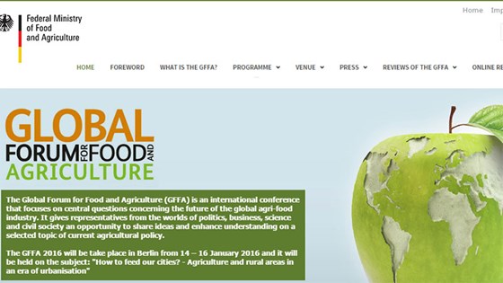 Website: The Global Forum for Food and Agriculture (GFFA).