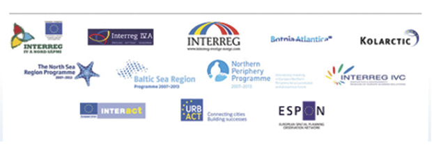 Figur 18.7 Gjennom Interreg-samarbeid har Norge siden 1995 deltatt i en lang rekke regionalpolitiske programmer i EU-regi.