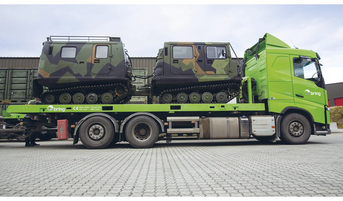 Figure 1.5 The Armed Forces has entered a strategic agreement with the logistics provider Bring to secure transport services. The agreement entails that Bring employees and materiel will be made available to the Armed Forces in times of crisis or armed conflict...