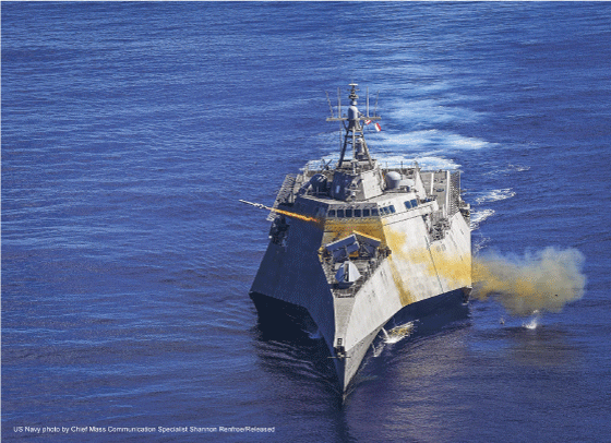 Figur 4.1 NSM styrker sjøforsvaret i mange land, her integrert på fartøy fra den amerikanske marinen.