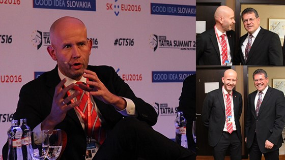 Tord Lien og Maroš Šefčovič