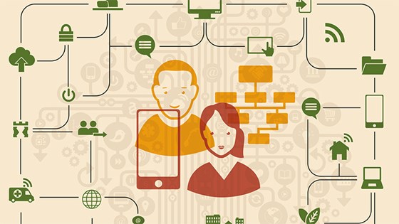 Illustrasjon fra Digital agenda for Norge — IKT for en enklere hverdag og økt produktivitet
