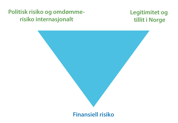 Figur 1.3 Ulike typer risiko som må balanseres