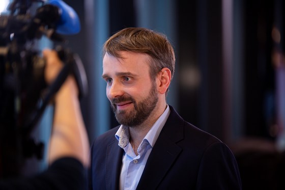 Næringsminister Jan Christian Vestre (Ap) lanserte eksportsatsning på vareproduksjon og design 21. februar.