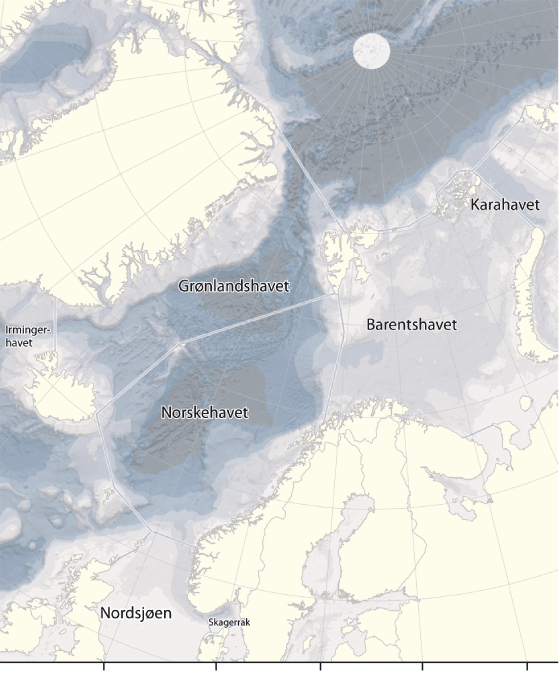 Figur 1.1 Dei nordaustatlantiske havområda