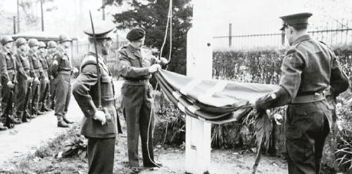 Figur 3.4 Den Norske Tysklandsbrigaden avslutter fredsbevarende tjeneste våren 1953 etter seks år i Tyskland