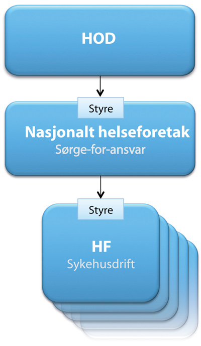 Figur 7.4 Styringsstrukturen i alternativ 3