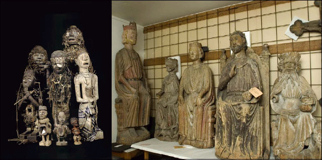 Figur 4.1 Universitetsmuseenes samlinger inneholder mange typer materiale,
med ulike konserveringsbehov
