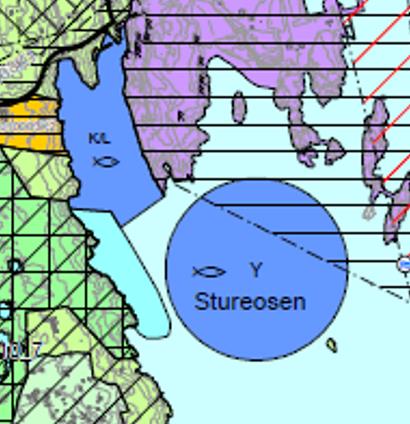 Låssettingsplasser og gyteområder er satt av til fiske i kommuneplan.