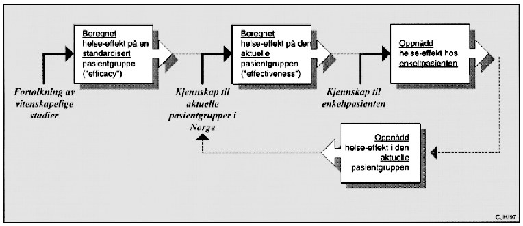 Figur 9.1 Effekt på ulike nivåer