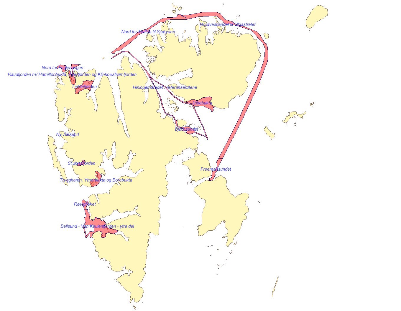 Figur 4.1 Planlagde område for sjømåling i 2024.