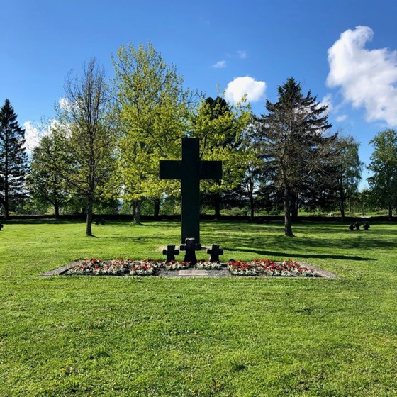 Havstein German War Cemetery at Byåsen, Trondheim. 