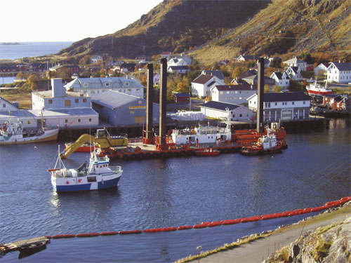 Figur 11.4 Utbedring av Ballstad havn.