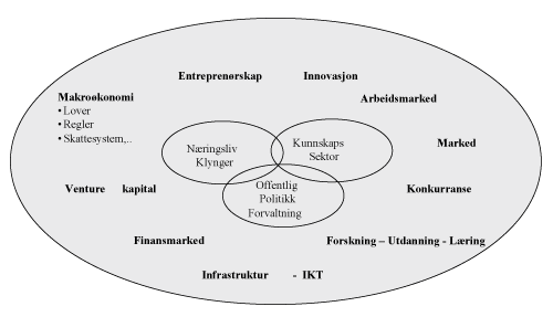 Figur 6.2 Sentrale rammevilkår i innovasjonssystemet.