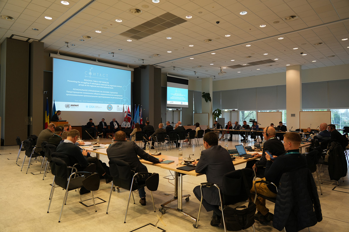 Figur 4.2 Dialogmøte om samarbeid mellom relevante myndigheter i Ukraina, Moldova og Georgia for å hindre og håndtere smugling av nukleært og annet radioaktivt materiale i 2024.