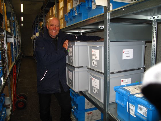 Four boxes from the Swiss genebank at Agroscope