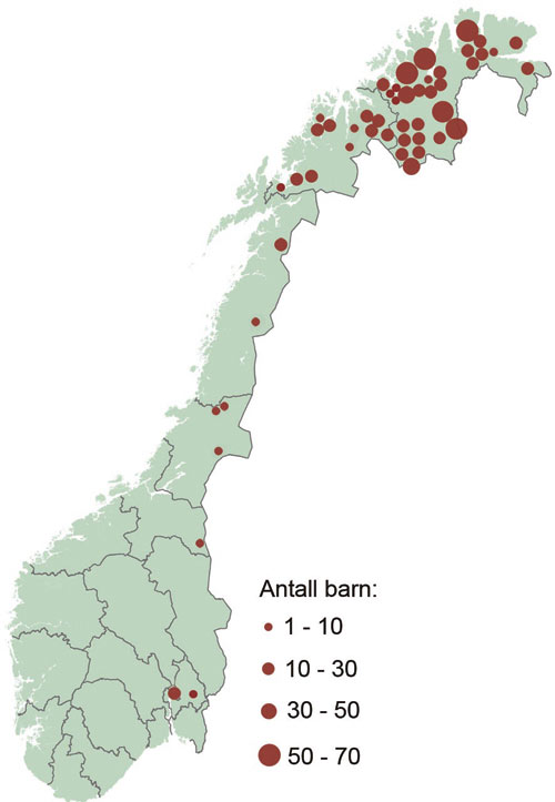 Figur 10.1 Samiske barn og unge skal kunne vokse opp med trygghet for
egen kultur, språk og identitet.