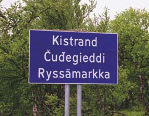 Figur 20.2 Trespråklig skilting