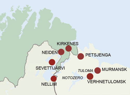 Figur 3.1 Østsamisk/skoltesamisk område