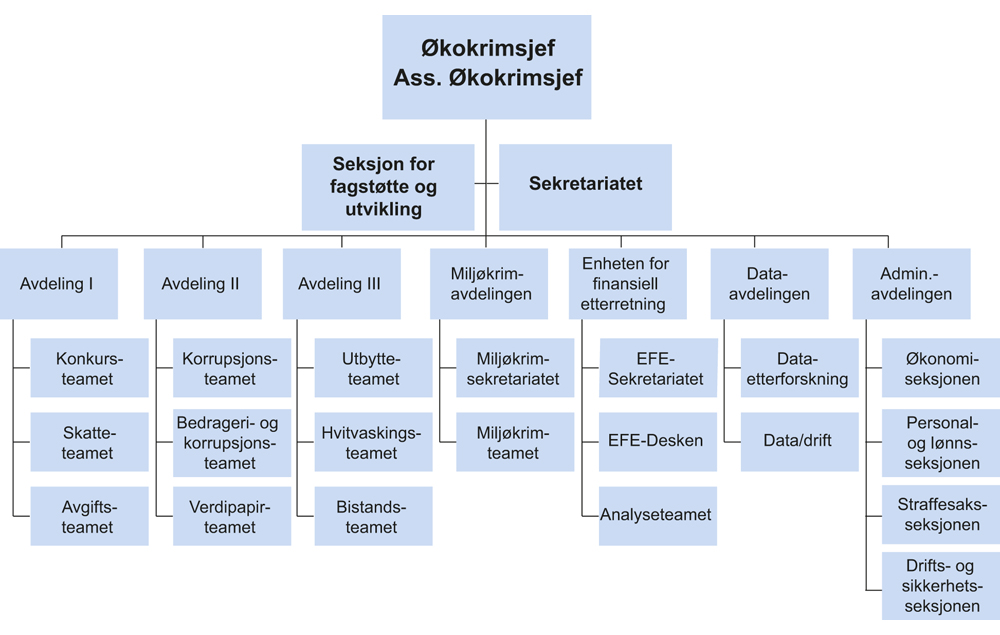 Figur 9.1 Organisering Økokrim