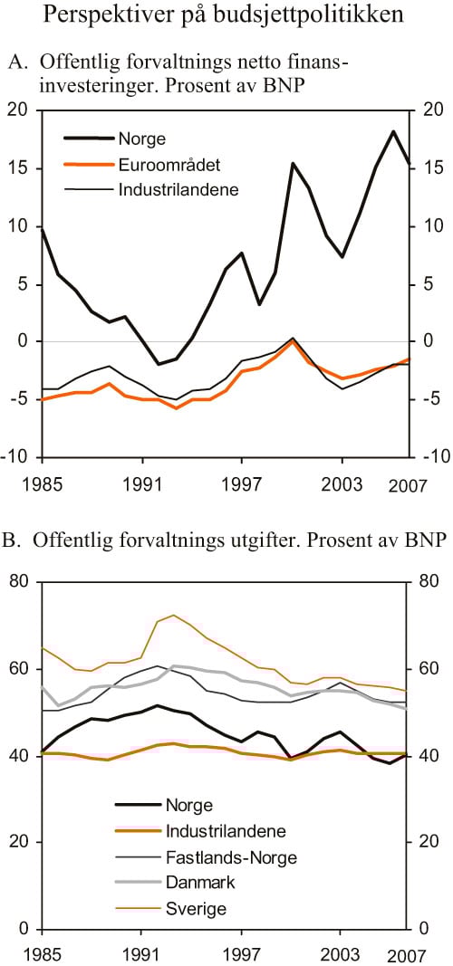 Figur 3.5 Perspektiver på budsjettpolitikken