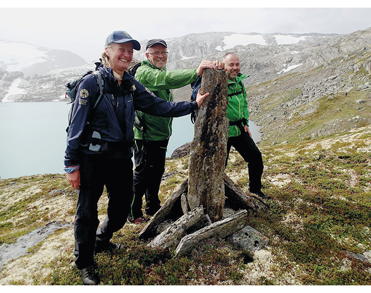Figur 6.10 Kamperhamrane, den gamle ferdselsveien mellom Stryn og Skjåk, er en ferdselsåre i prosjektet Historiske Vandreruter.