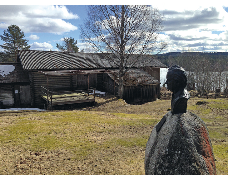 Figur 7.2 Skogsgården Børli i Eidskog kommune i Hedmark, der dikteren og forfatteren Hans Børli vokste opp. Børli er et populært tur- og besøksmål.