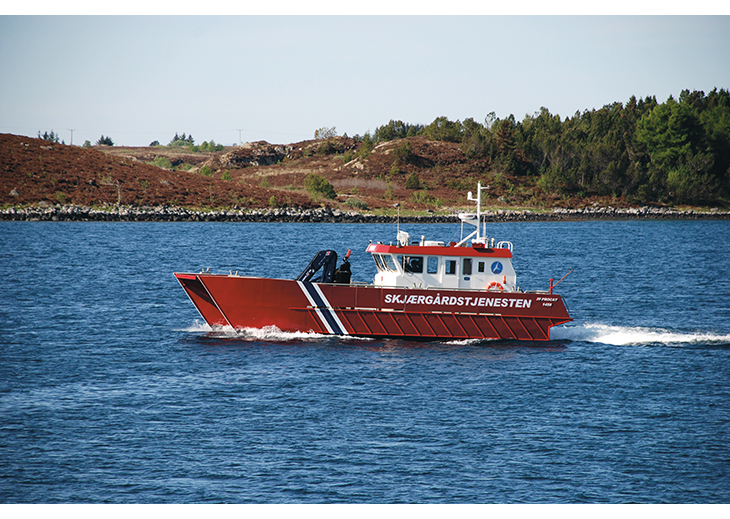 Figur 7.5 Skjærgårdstjenesten har for tiden 34 driftsbåter.