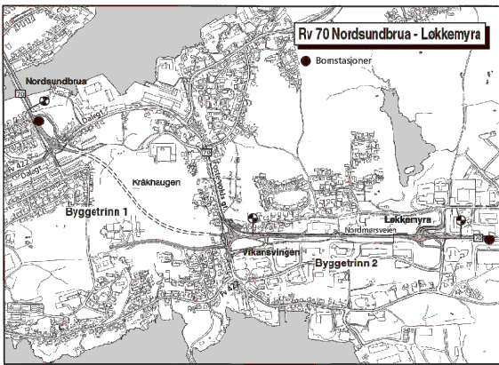 Figur 2.3 Rv 70 Nordsundbrua - Løkkemyra