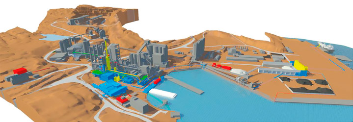 Figure 4.2 Illustration of Norcem’s carbon capture facility