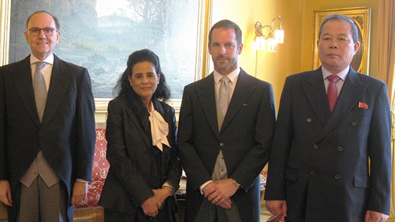 From left: Ambassador of France, H.E. Mr Pierre-Mathieu Duhamel, Ambassador of the Dominican Republic, H.E. Ms Laura Faxas, Ambassador of New Zealand, H.E. Mr Andrew Jenks, Ambassador of DPR Korea, H.E. Mr Ri Won Guk.