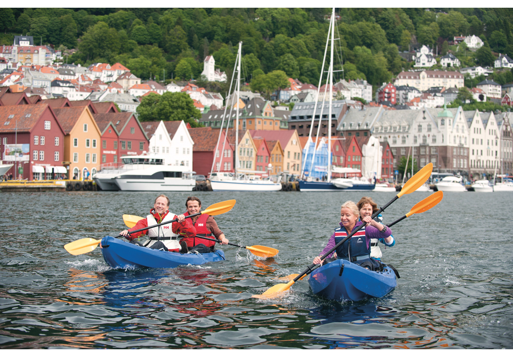 Figur 5.5 Kajakkpadling i Bergen.