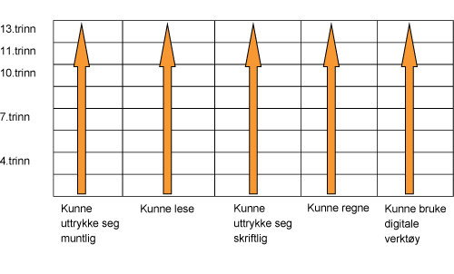 Figur 4.1 Faguavhengige grunnleggende ferdigheter