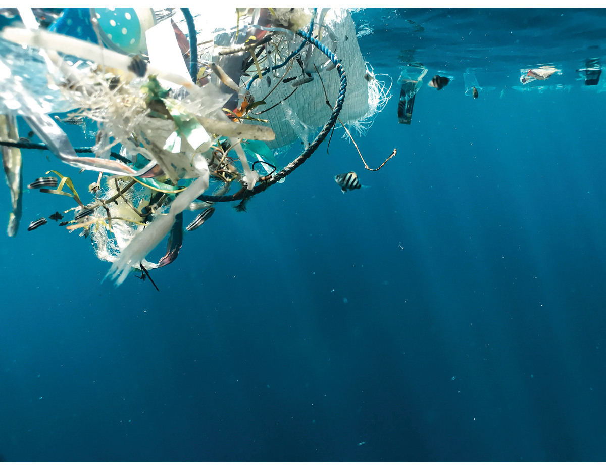 Figur 8.1 Plastforurensning i havet. Norge har jobbet over flere år for å styrke det internasjonale rammeverket for å hindre og redusere marin forsøpling og plastforurensing.